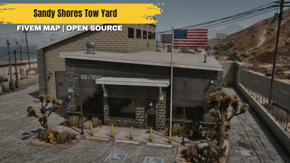 Sandy Shores Tow Yard MLO FiveM | Tow & Impound Yard | Open Source